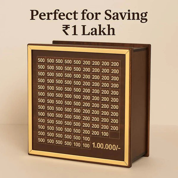 1 Lakh Challenge Money Saving Box – Smart Cash Saving Organizer